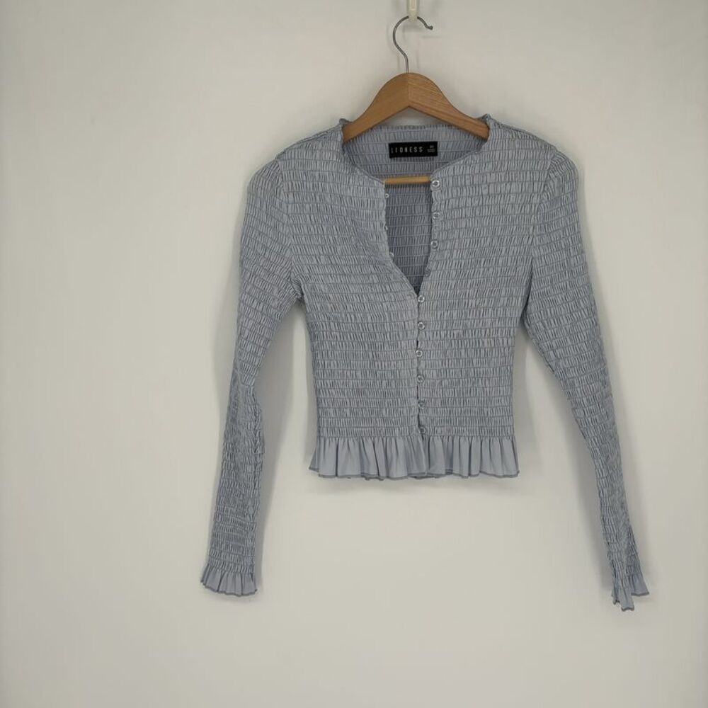 Lioness Terra Long Sleeve in Soft Blue Top & Shorts